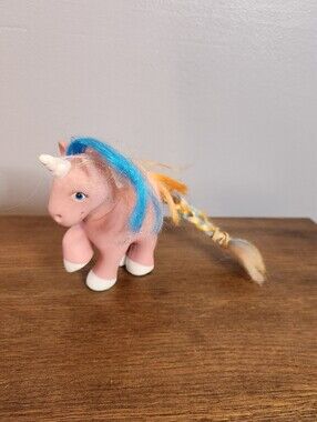 1982 Remco Pretty Pets Rainbow Unicorn (Pink, White)